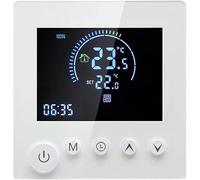 Termostato per riscaldamento a pavimento, termostato intelligente digitale, display LCD programmabile, pulsante touch, termostato da parete (riscaldamento ad acqua WiFi 3A)