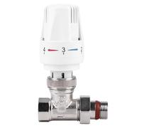 Termostato per riscaldamento, guarnizione in silicone, valvola per radiatore, materiale in ottone, regolazione automatica della temperatura (testa termostatica+valvola termostatica passaggio 1/2)