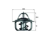 termostato per volkswagen audi TX192D