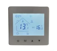 Termostato programmabile Caldaia Digitale Touchscreen Regolatore Ambiente 5+2 Settimane Ciclo per Gas Olio Riscaldamento Elettrico Sistemi Parete 86x86mm