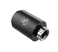 Termostato Programmabile per Radiatore Smart per Zigbee per Tuya, Regolazione Termica 5°C-45°C, Pianificazione Orari Settimanali, Funzioni Comfort/Vacanza/Automatico, Sicurezza Blocco Bambini(Black)