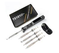 Termostato Programmabile Portatile For Saldatore 65W Aggiornamento Elettrico For Saldatore TS100 Con Kit Punte Il Miglior Regalo(Plan 4)