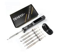 Termostato Programmabile Portatile For Saldatore 65W Aggiornamento Elettrico For TS100 Con Kit Punte Facile Saldatura Fluida(Plan 5)