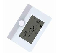 Termostato programmabile Regolatore di temperatura intelligente programmabile digitale a 7 giorni con luce blu e display grande per di riscaldamento a caldaia sospeso(White)