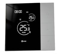 Termostato programmabile Wifi per riscaldamento idronico, per regolatore di temperatura intelligente compatibile con app Tuya per Smart Life, custodia in ABS nera (1)