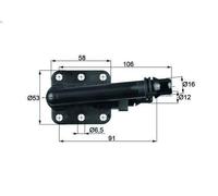 Termostato, raffreddamento dell'olio MAHLE TO 5 82 per BMW 5 (E60) 3 2001-2005