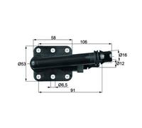 Termostato, Raffreddamento olio MAHLE TO 5 82 per BMW 5 (E60) 2 2007-2009
