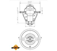 Termostato Refrigerante 79°C Per Renault Master II Pritsche/Fahrgestell