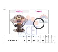 Termostato Refrigerante Facet 7.8641 Made In Italy - Oe Equivalent per Ford