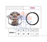 Termostato Refrigerante Facet 7.8679 Made In Italy - Oe Equivalent per Fiat