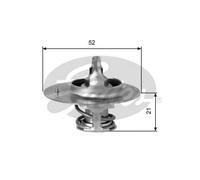 Termostato Refrigerante Gates TH03282G2 per Chrysler Dodge Ford Honda Mazda Kia