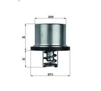 Termostato, refrigerante MAHLE THD 1 79 per BMW 3 (E90) 4 2007-2011