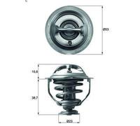 Termostato, refrigerante MAHLE TX 117 95D per AUDI TT (8J3) 2 2008-201
