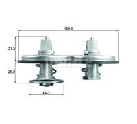 Termostato, refrigerante MAHLE TX 141 83