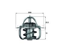 Termostato, refrigerante MAHLE TX 5 88D
