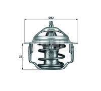 Termostato, refrigerante BEHR MAHLE TX 64 88