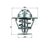 Termostato, refrigerante MAHLE TX 86 76D
