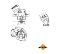 Termostato, refrigerante NRF 725023
