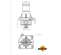 Termostato, refrigerante NRF 725046