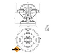 Termostato, liquido di raffreddamento EASY FIT NRF 725068