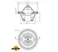 Termostato, refrigerante NRF 725154