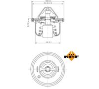Termostato, liquido di raffreddamento EASY FIT NRF 725211