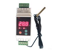 Termostato regolabile AC90~260V Din Rail per controllo allarme temperatura