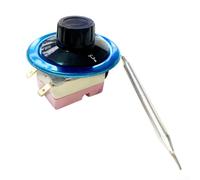 Termostato regolabile con manopola con tubo capillare per caldaie, friggitrici e griglie elettriche (30-75 ℃)