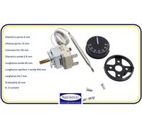 Termostato Regolabile Universale con Manopola da 30 a 90° - 3 contatti