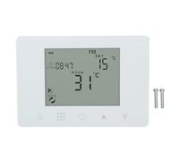 Termostato RF Wireless Programmabile per Riscaldamento Elettrico con Display LCD Retroilluminato Controllo Temperatura Ambiente Sonda Termometrica Infrarossi Compatibile Impianti Intelligenti