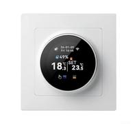 Termostato rotante per caldaia a pavimento e riscaldamento | Controllo della temperatura intuitivo in plastica e metallo, 10 x 10 x 6 cm, risparmio energetico con rotella,