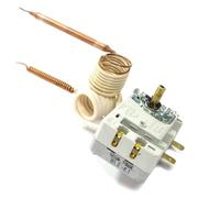TERMOSTATO SCALDABAGNO TBSB R 70/105° 800/70 SONDA 100mm, Ø6mm. 2 contatti.