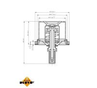 Termostato senza alloggiamento 725029 NRF per VW MITSUBISHI TOYOTA MAZDA ALPINA