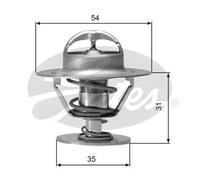 Termostato senza alloggiamento TH00682G1 GATES per FORD OPEL AUDI VW SEAT