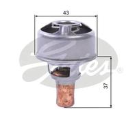 GATES TH01483 Termostato motore per RENAULT 5 (122) SUPER 5 (B/C40) 4 (112) 83°C