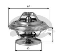 Termostato senza alloggiamento TH01982G1 GATES per LANCIA MERCEDES-BENZ MAN