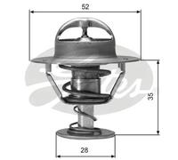 Termostato senza alloggiamento TH04382G1 GATES per LEXUS MAZDA ROVER TOYOTA