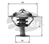 Termostato senza alloggiamento TH05982G1 GATES per NISSAN MITSUBISHI ISUZU