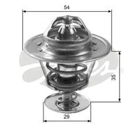 Termostato senza alloggiamento TH11088G1 GATES per FORD CITROËN PEUGEOT RENAULT