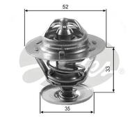 Termostato senza alloggiamento TH12588G1 GATES per FORD LDV VW MAZDA