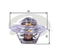 Termostato senza alloggiamento TH12888G2 GATES per NISSAN MICRA III NOTE