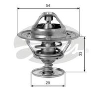 Termostato senza alloggiamento TH12988G1 GATES per SAAB JAGUAR LAND ROVER NISSAN
