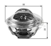 Termostato senza alloggiamento TH13783G1 GATES per CITROËN PEUGEOT LANCIA FIAT