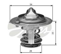 Termostato senza alloggiamento TH29888G1 GATES per HYUNDAI KIA