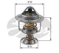 GATES TH30580G1 Termostato motore senza alloggiamento con guarnizioni 80°C
