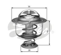 Termostato senza alloggiamento TH31388G1 GATES per NISSAN MITSUBISHI TOYOTA
