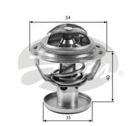 Termostato senza alloggiamento TH32387G1 GATES per FORD FORD USA MAZDA JAGUAR