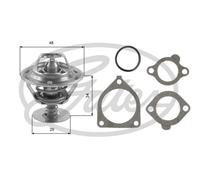 Termostato senza alloggiamento TH39082G1 GATES per TOYOTA NISSAN DAIHATSU VW