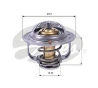 Termostato senza alloggiamento TH42589G1 GATES per OPEL CHEVROLET