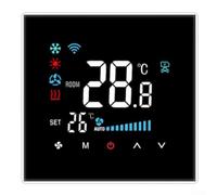 Termostato Smart Touchscreen WiFi per Caldaia Gas - Cronotermostato Digitale Programmabile con App Controllo Riscaldamento e Risparmio Energetico - Compatibile per alexa Google Home 8.6x8.6cm(8929)